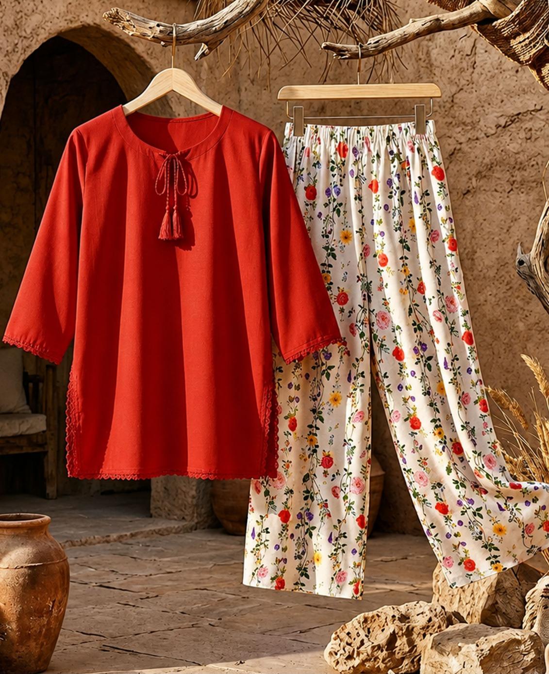 MUZANG BASIC COORDS SET (PURE LAWN)