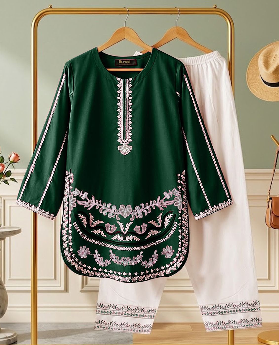 ZETRO FARSHI EMB 2 PCS SUIT
