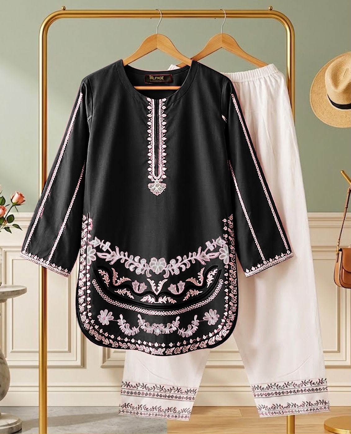 ZETRO FARSHI EMB 2 PCS SUIT