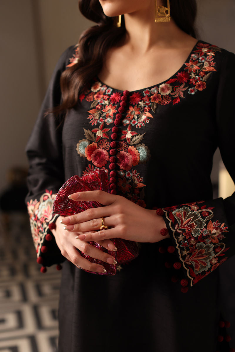 Inspired (Coco by Zara Shahjahan) – Liya Emb 3 Piece Shalwar Suit