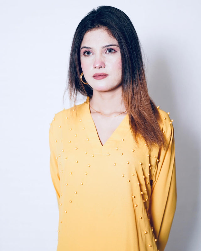 Price 1549/- ZUBIK PEARL GEORGET SUIT