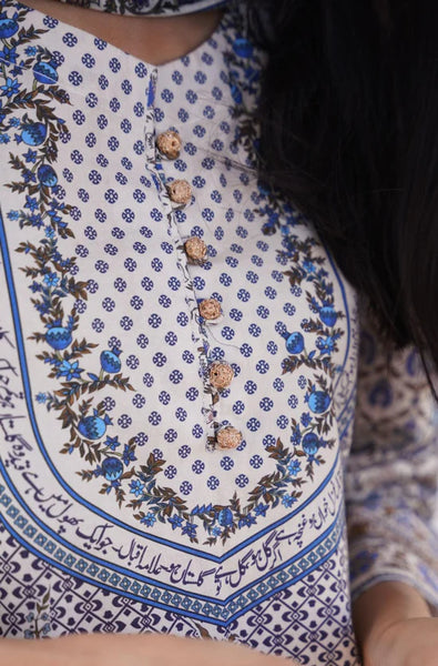 CALLIGRAPHY KAFTAN SET – Premium Lawn Edition SL00249 ✨