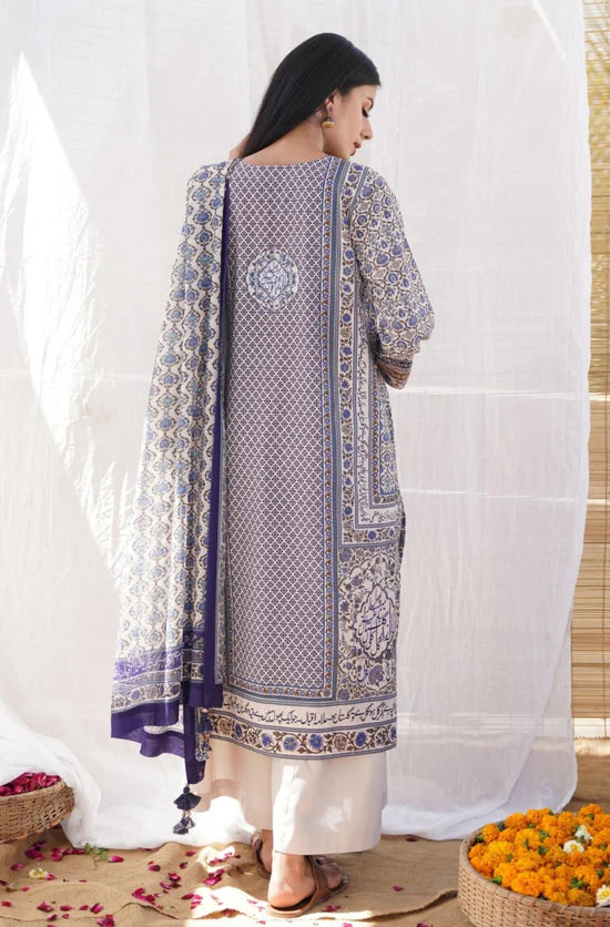 CALLIGRAPHY KAFTAN SET – Premium Lawn Edition SL00249 ✨