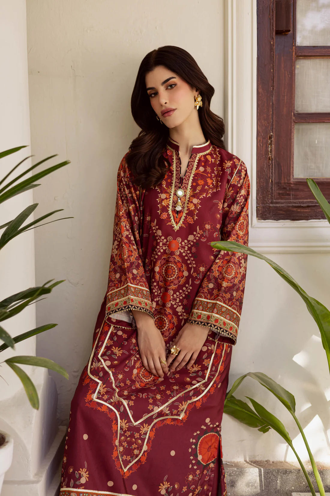 ✨ Handmade Gotta & Lappa Work Long Shirt ✨| ETHNIC INSPIRED | Price 3499/- SL00249