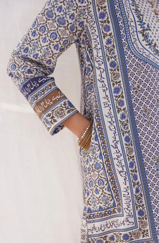 CALLIGRAPHY KAFTAN SET – Premium Lawn Edition SL00249 ✨