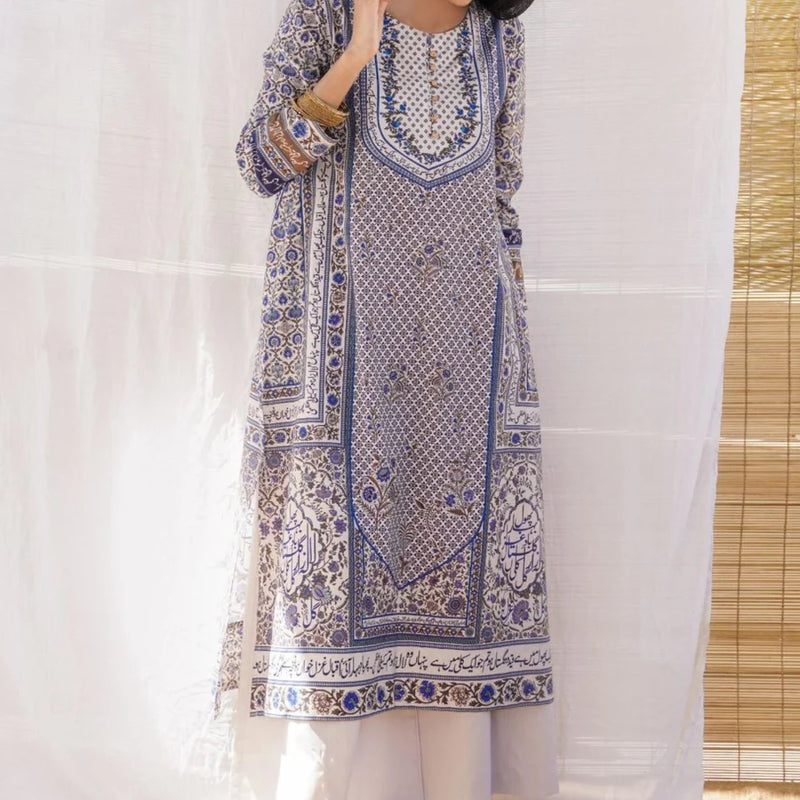 CALLIGRAPHY KAFTAN SET – Premium Lawn Edition SL00249 ✨