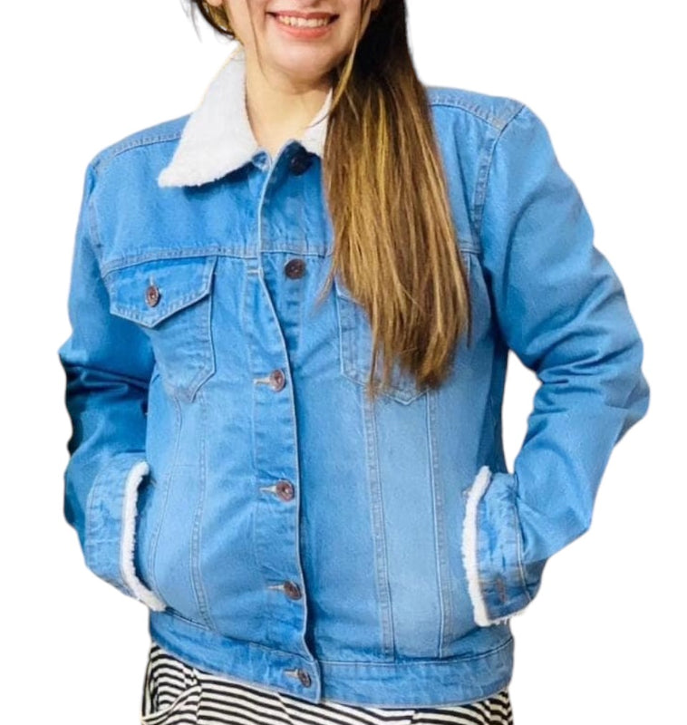 Lp FUR DENIM JACKET (UNISEX)