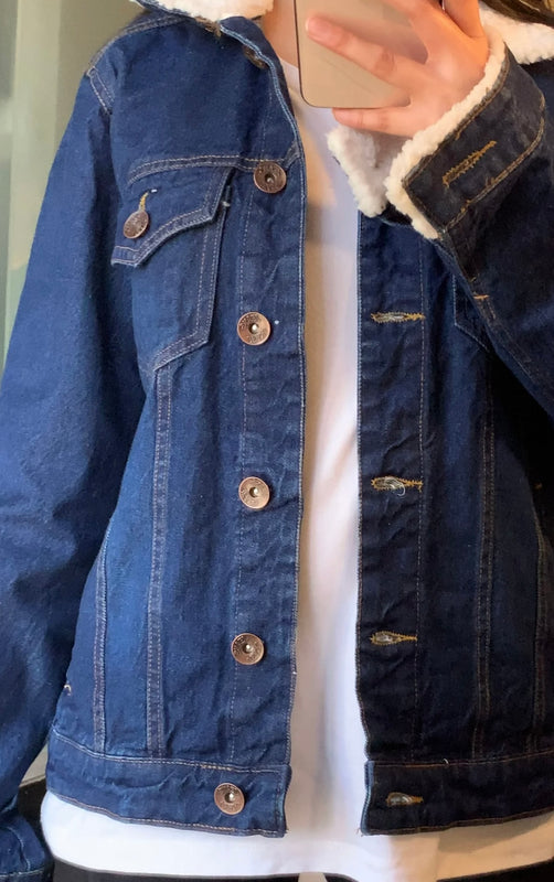 Lp FUR DENIM JACKET (UNISEX)