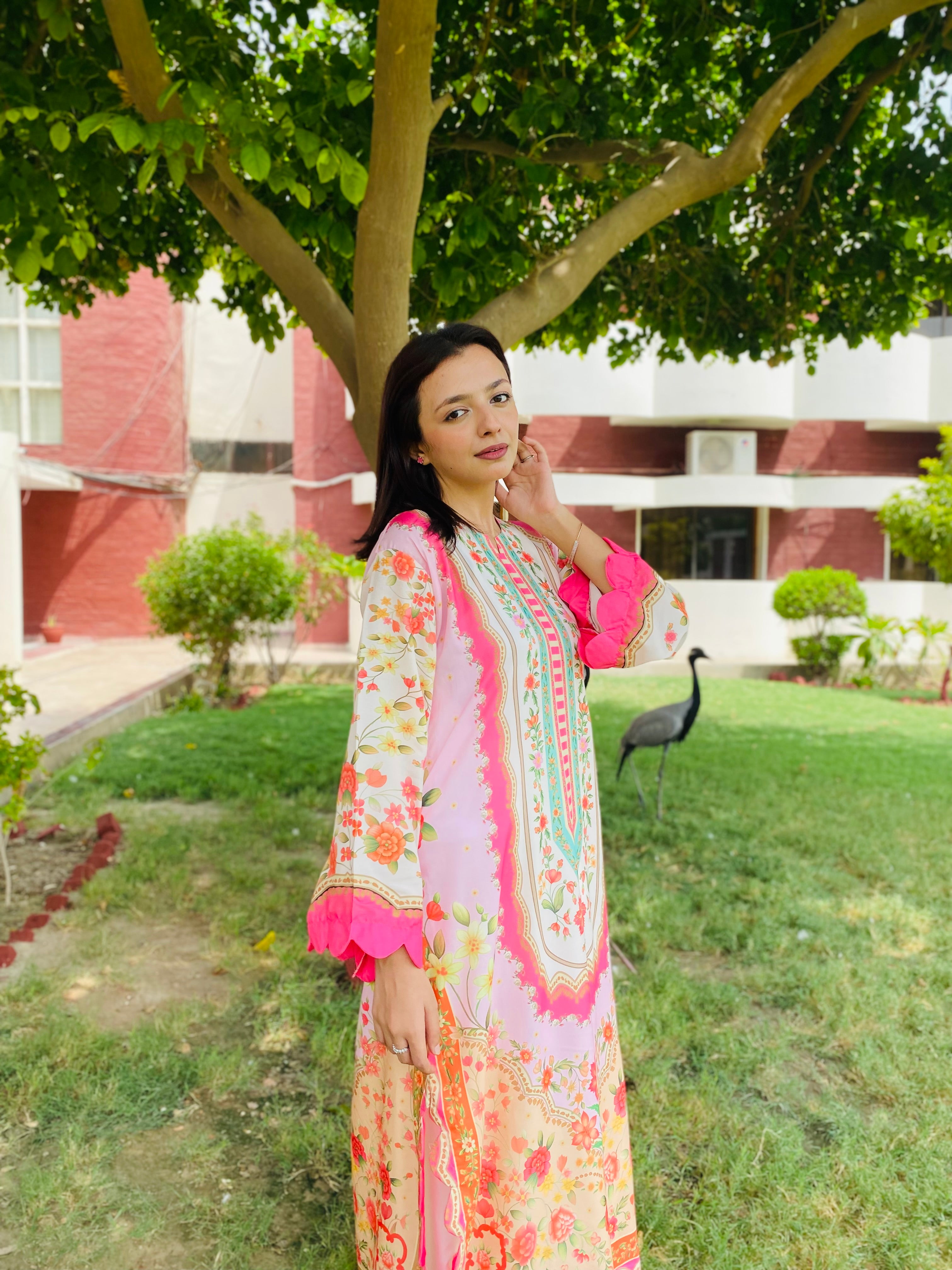 FUSION LONG ROUND DAMAN NEW WAVE MONTI | ETHNC INSPIRED LONG LENGTH 2 piece suit SL00249