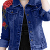 Lp DENIM 3D EMBROIDERED JACKET