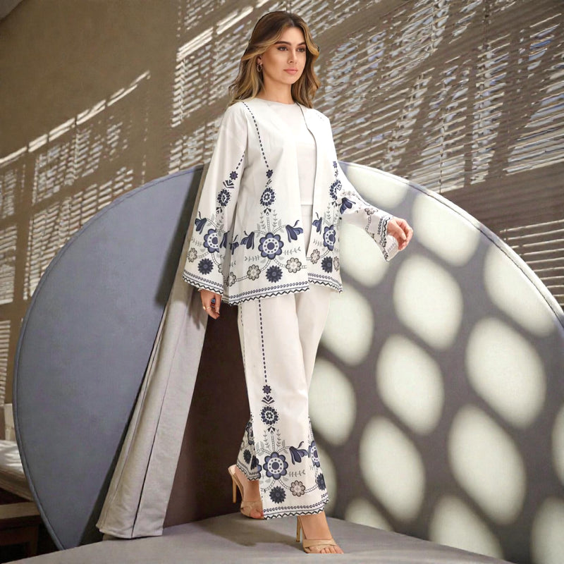 Fusion Western Gown 3-Piece Co-Ords Set | PRICE 2649/- per suit