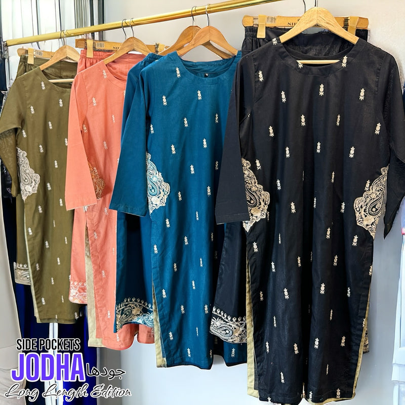 PRICE 2299/ per suit|| JODHA POCKET LONG EDITION STITCHED