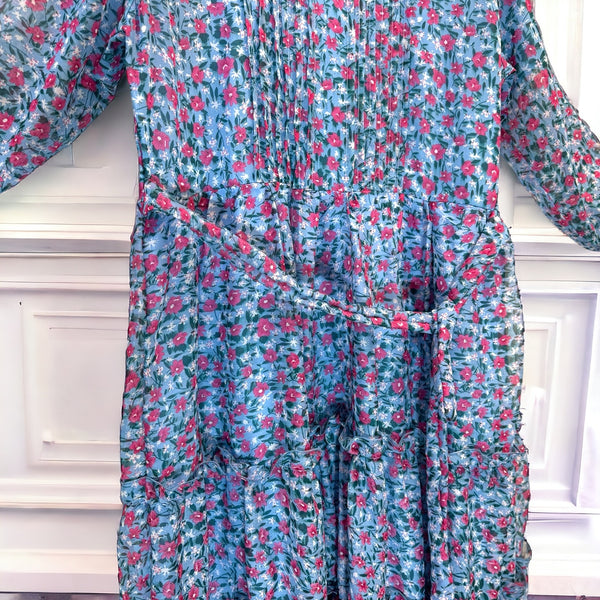 FRILL DIGITAL MAXI LONG LENGTH