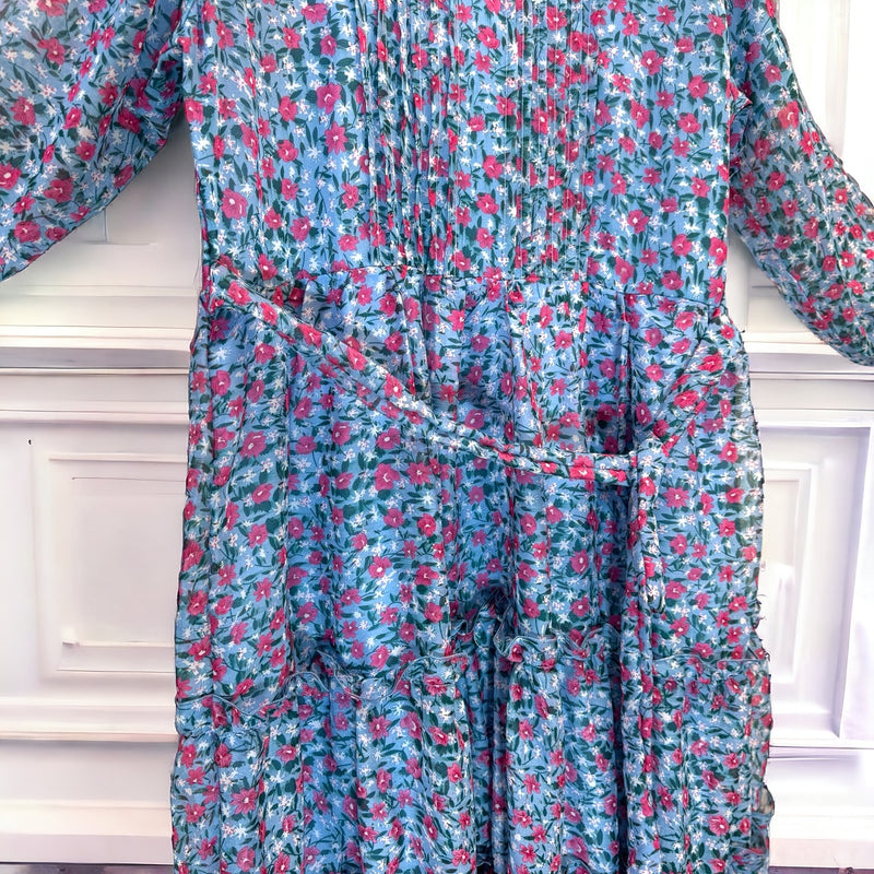 FRILL DIGITAL MAXI LONG LENGTH