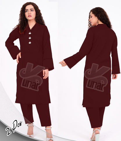 LP QURESHIYA NECK PEARL LONG CO-ORDS SET