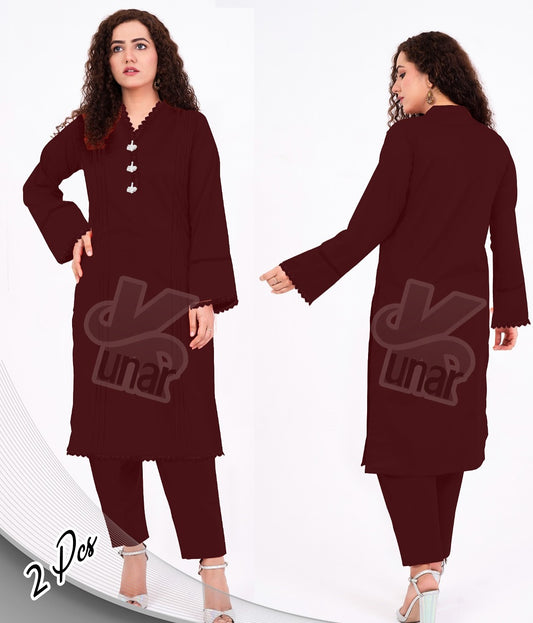 LP QURESHIYA NECK PEARL LONG CO-ORDS SET