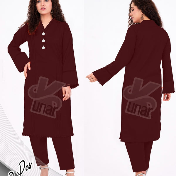 LP QURESHIYA NECK PEARL LONG CO-ORDS SET