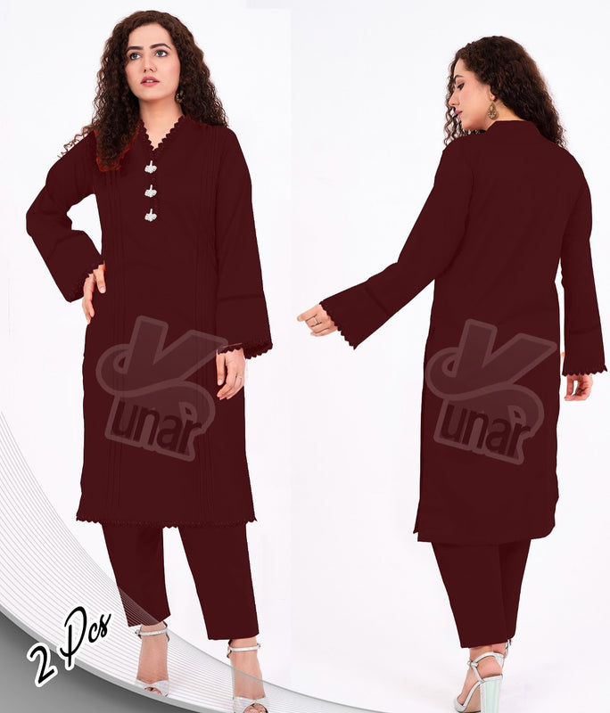 LP QURESHIYA NECK PEARL LONG CO-ORDS SET