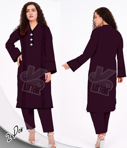LP QURESHIYA NECK PEARL LONG CO-ORDS SET