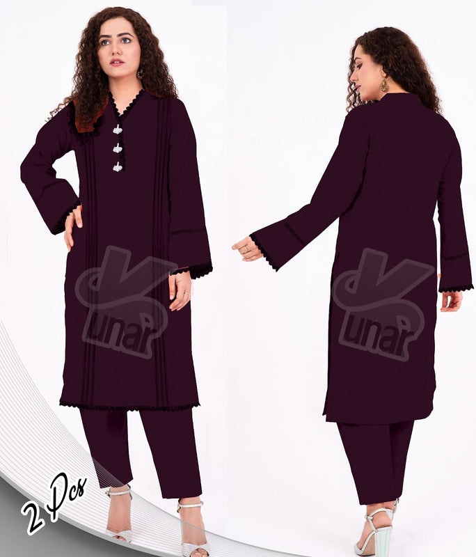 LP QURESHIYA NECK PEARL LONG CO-ORDS SET