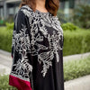 FUSION VARZAH SILK VELVET BLACK EDITION || KAFTAN 2 Piece Suit ||
