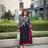 FUSION VARZAH SILK VELVET BLACK EDITION || KAFTAN 2 Piece Suit ||