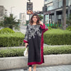 FUSION VARZAH SILK VELVET BLACK EDITION || KAFTAN 2 Piece Suit ||
