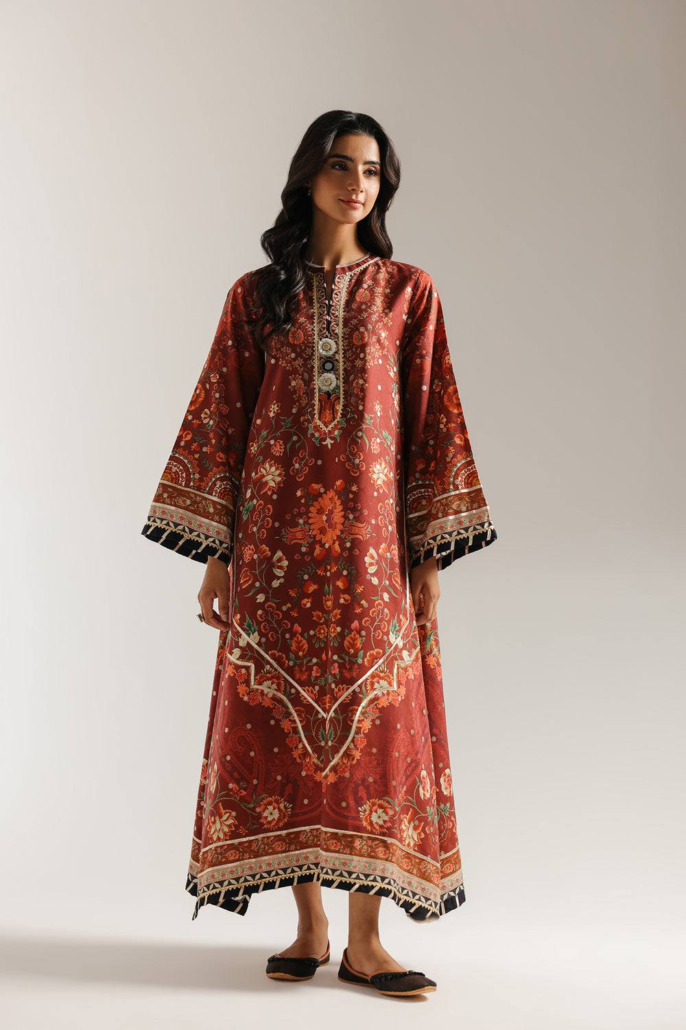 ✨ Handmade Gotta & Lappa Work Long Shirt ✨| ETHNIC INSPIRED | Price 3499/- SL00249