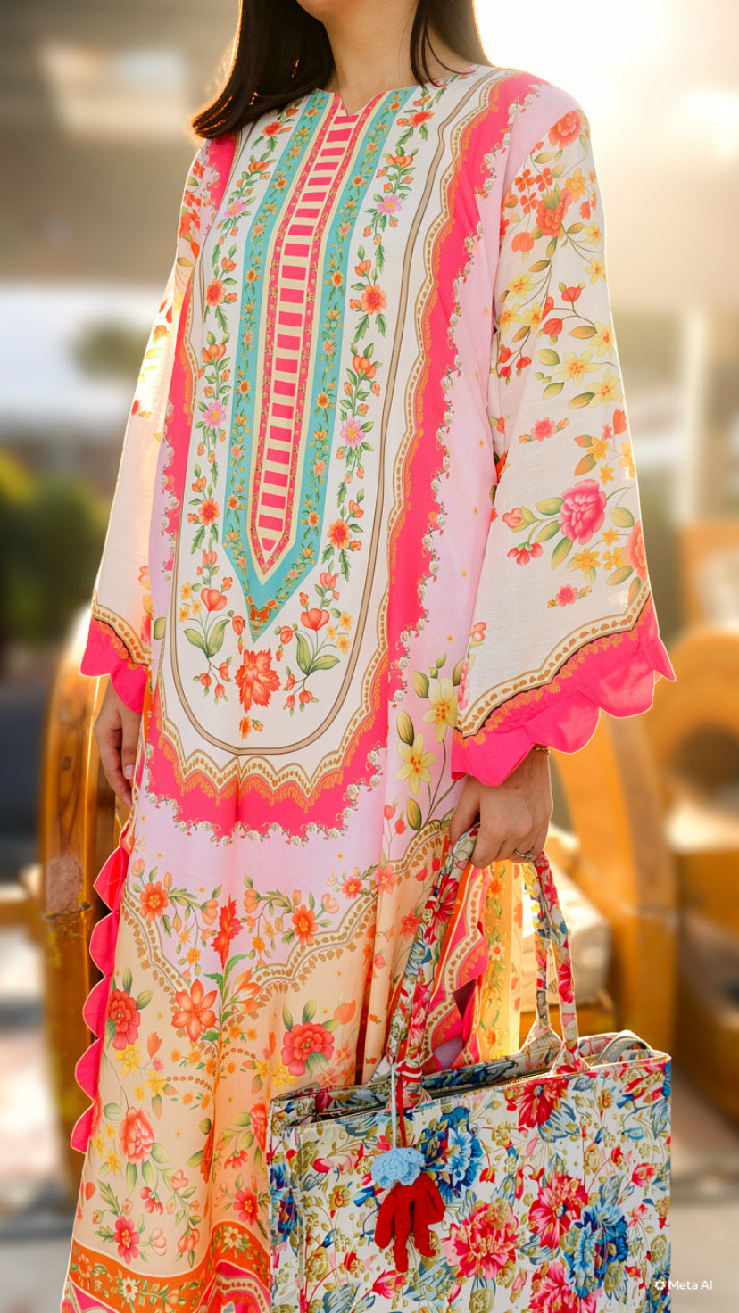 FUSION LONG ROUND DAMAN NEW WAVE MONTI | ETHNC INSPIRED LONG LENGTH 2 piece suit SL00249
