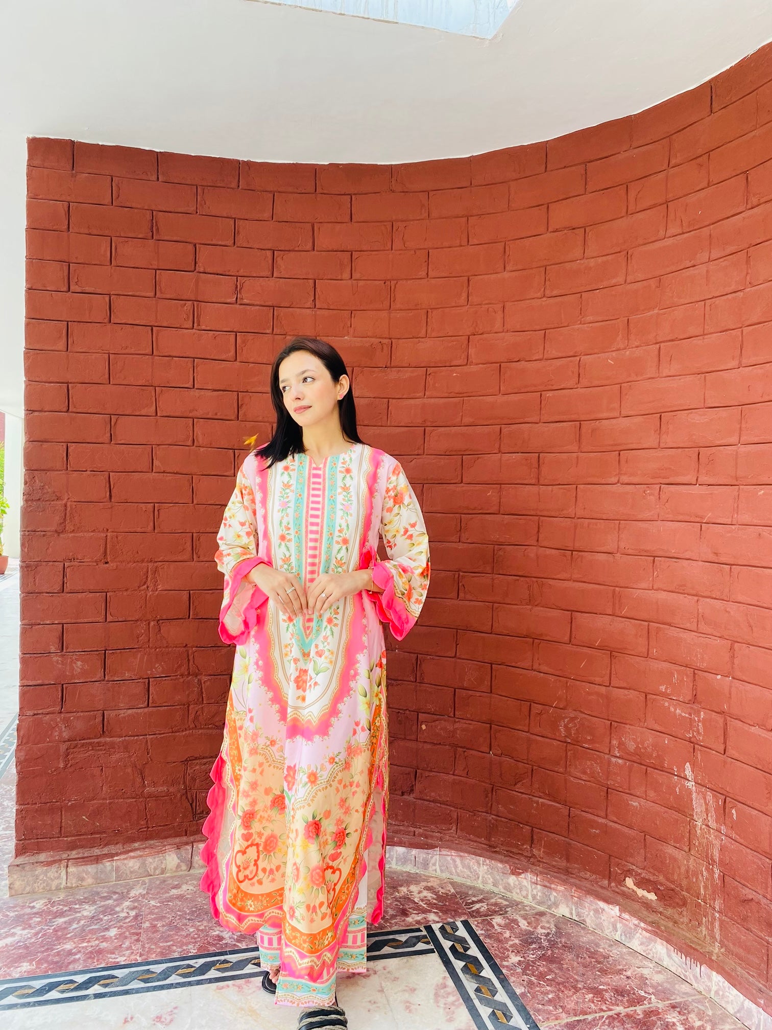 FUSION LONG ROUND DAMAN NEW WAVE MONTI | ETHNC INSPIRED LONG LENGTH 2 piece suit SL00249