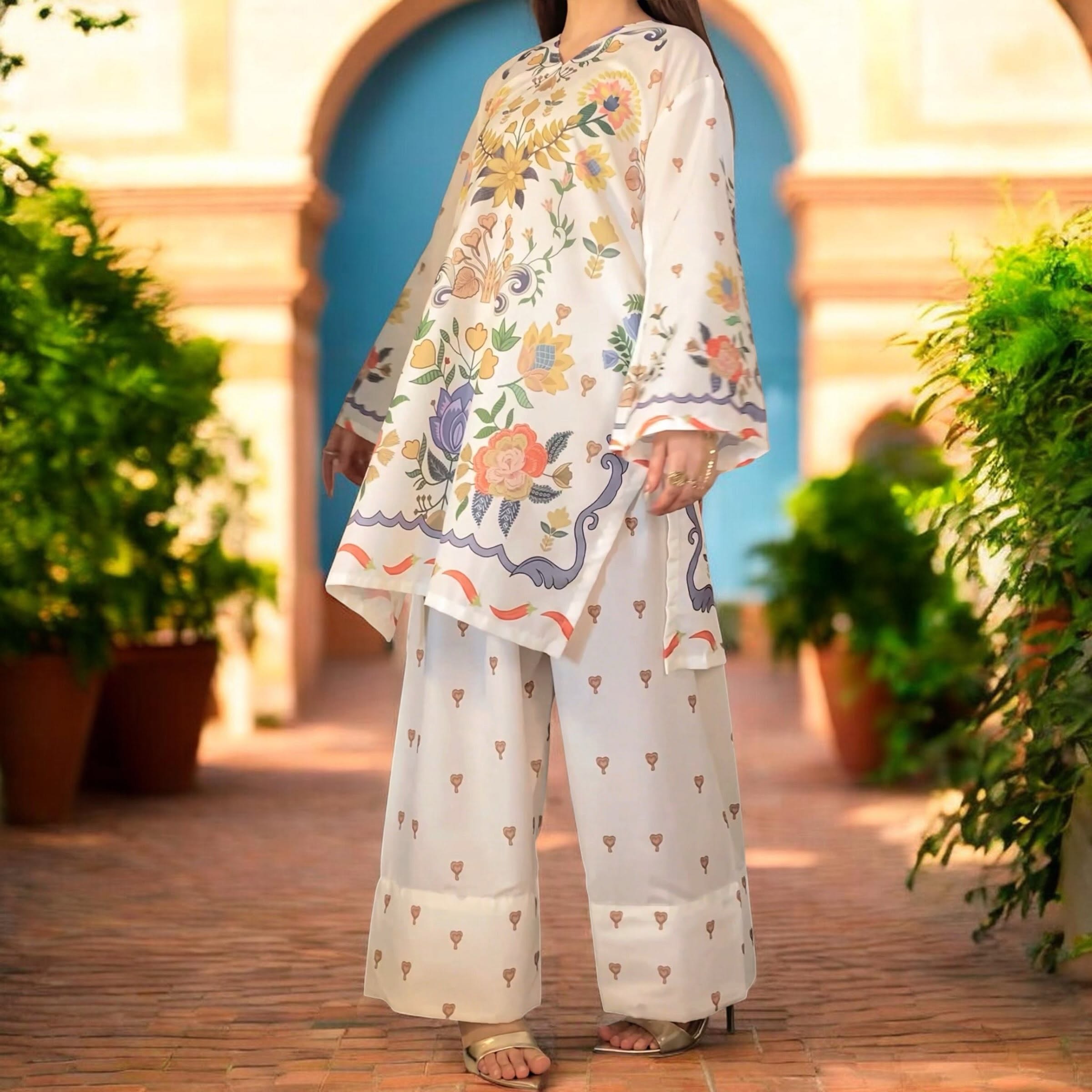 MUZANG FARSHI (Ethnc Inspired) – 2 Piece Suit PRICE 1999/-