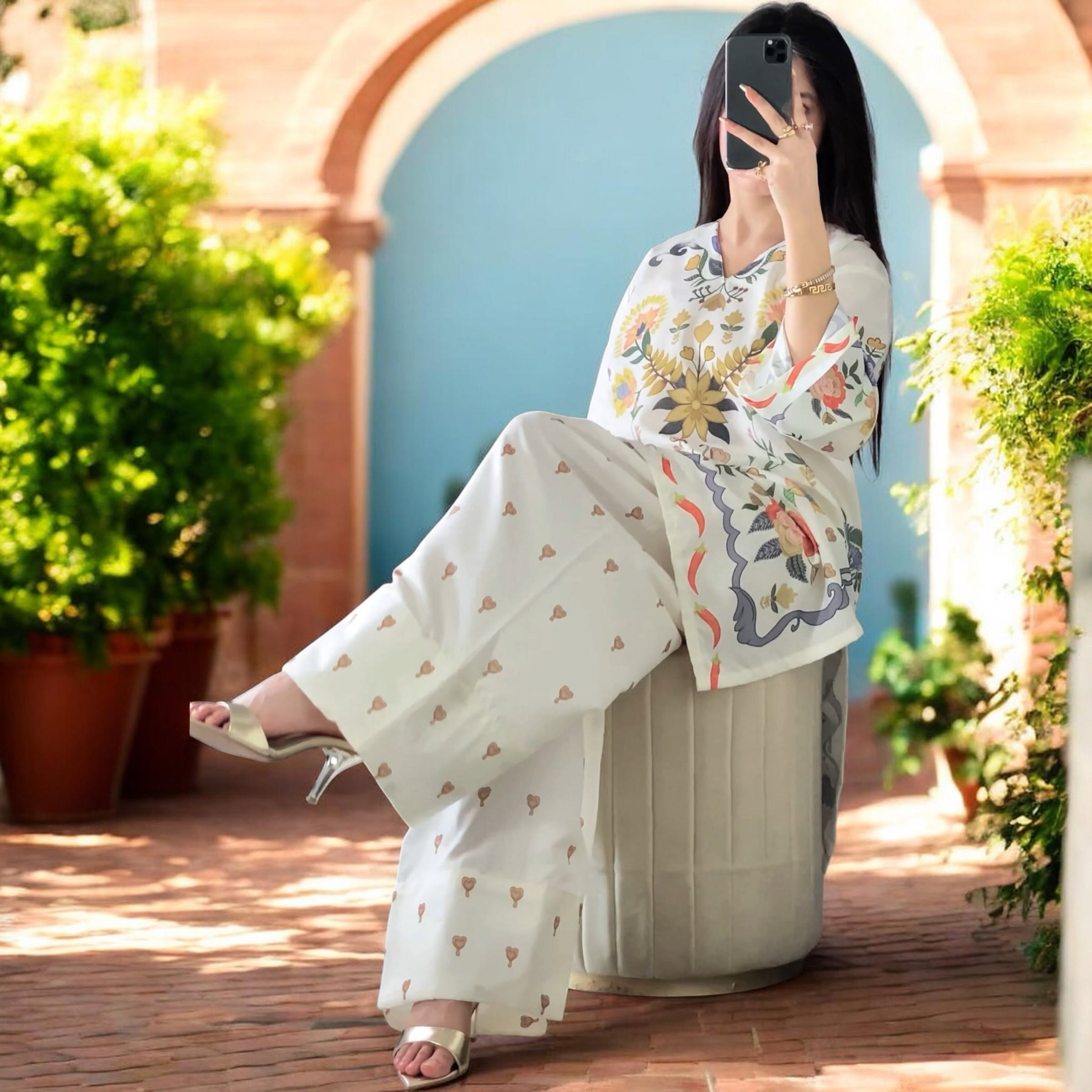MUZANG FARSHI (Ethnc Inspired) – 2 Piece Suit PRICE 1999/-