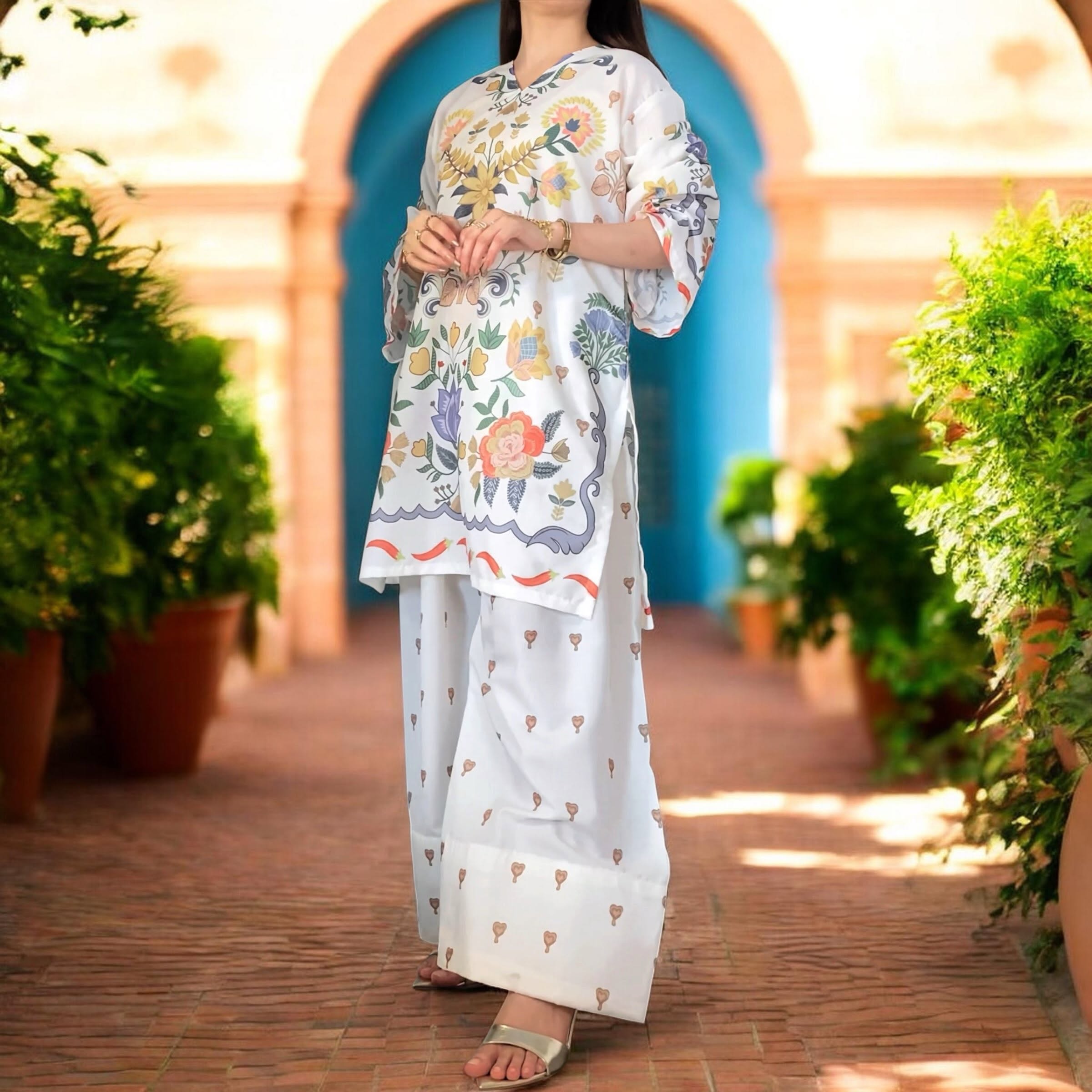 MUZANG FARSHI (Ethnc Inspired) – 2 Piece Suit PRICE 1999/-