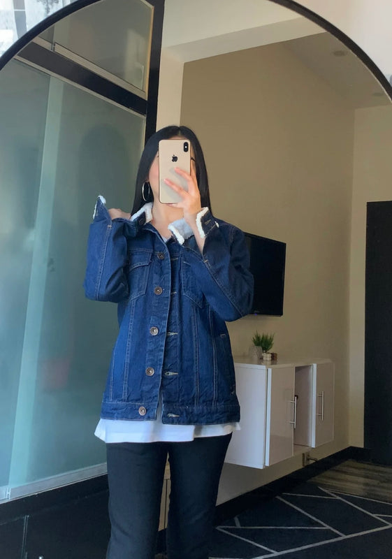 Lp FUR DENIM JACKET (UNISEX)