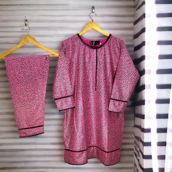 PRICE 1799/-《》🧵KN PINK ZEBRA DIGITAL🪡 زیبرا ڈیجیٹل🧵 || SELF JACQUARD
