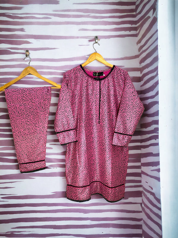 PRICE 1799/-《》🧵KN PINK ZEBRA DIGITAL🪡 زیبرا ڈیجیٹل🧵 || SELF JACQUARD