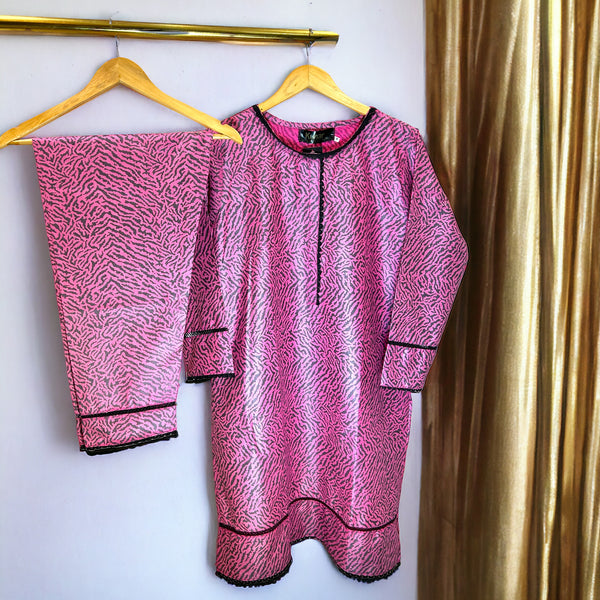 PRICE 1799/-《》🧵KN PINK ZEBRA DIGITAL🪡 زیبرا ڈیجیٹل🧵 || SELF JACQUARD