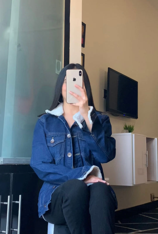 Lp FUR DENIM JACKET (UNISEX)