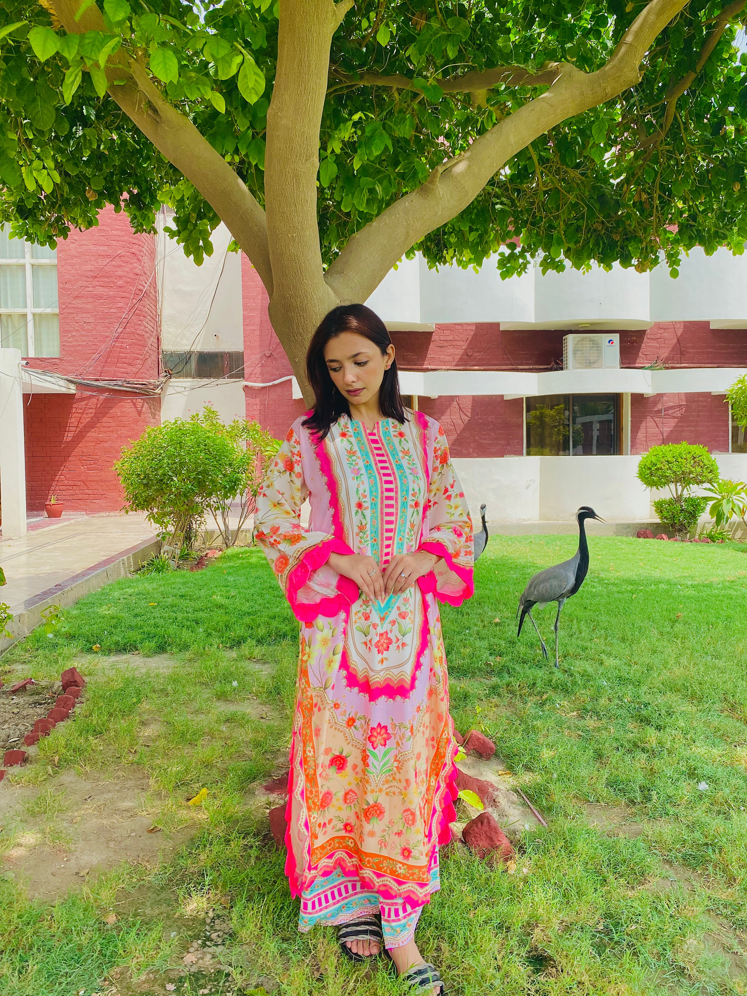 FUSION LONG ROUND DAMAN NEW WAVE MONTI | ETHNC INSPIRED LONG LENGTH 2 piece suit SL00249