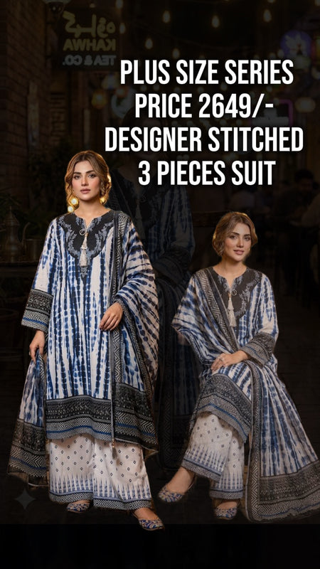 FUSION LONG LENGTH 3 PIECE SUIT – PLUS SIZE SERIES SL00252