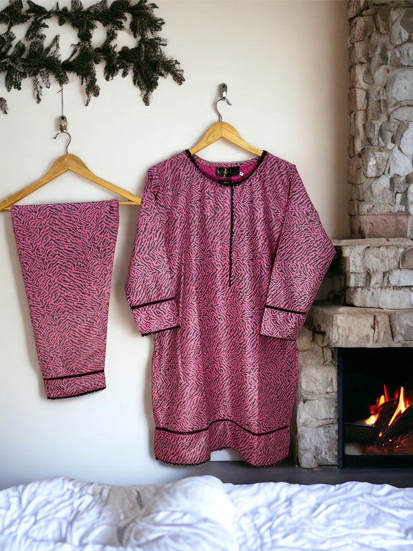 PRICE 1799/-《》🧵KN PINK ZEBRA DIGITAL🪡 زیبرا ڈیجیٹل🧵 || SELF JACQUARD