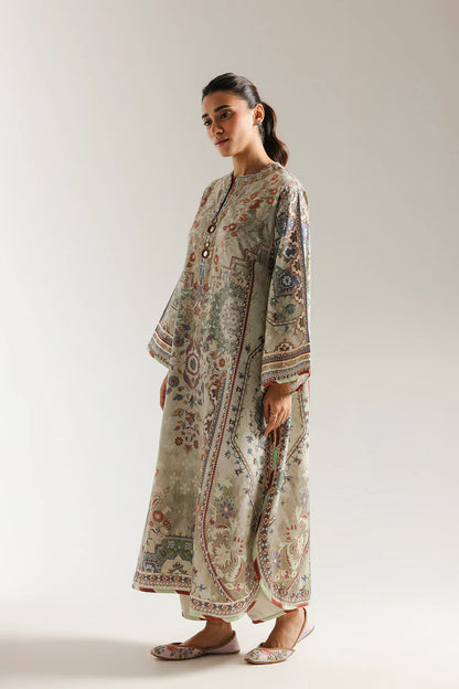 Lemon Icing Printed 2-Piece Suit (Gotta Lappa Handworked)– Long Shirt || PRICE 3499/- SL00249