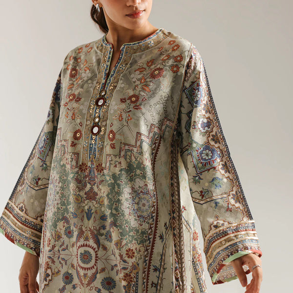 Lemon Icing Printed 2-Piece Suit – Long Shirt || PRICE 2999/-