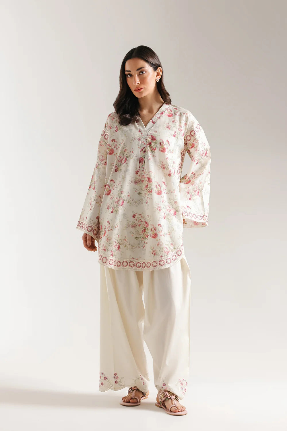 Ethnic Inspired Embroidered 2 Piece Shalwar Suit