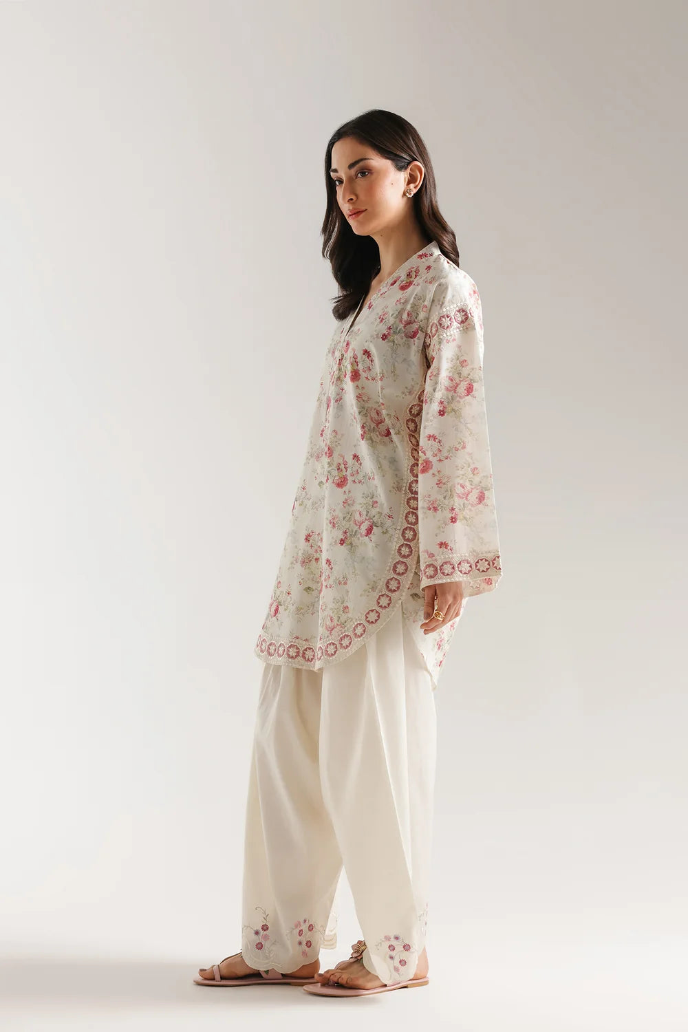Ethnic Inspired Embroidered 2 Piece Shalwar Suit