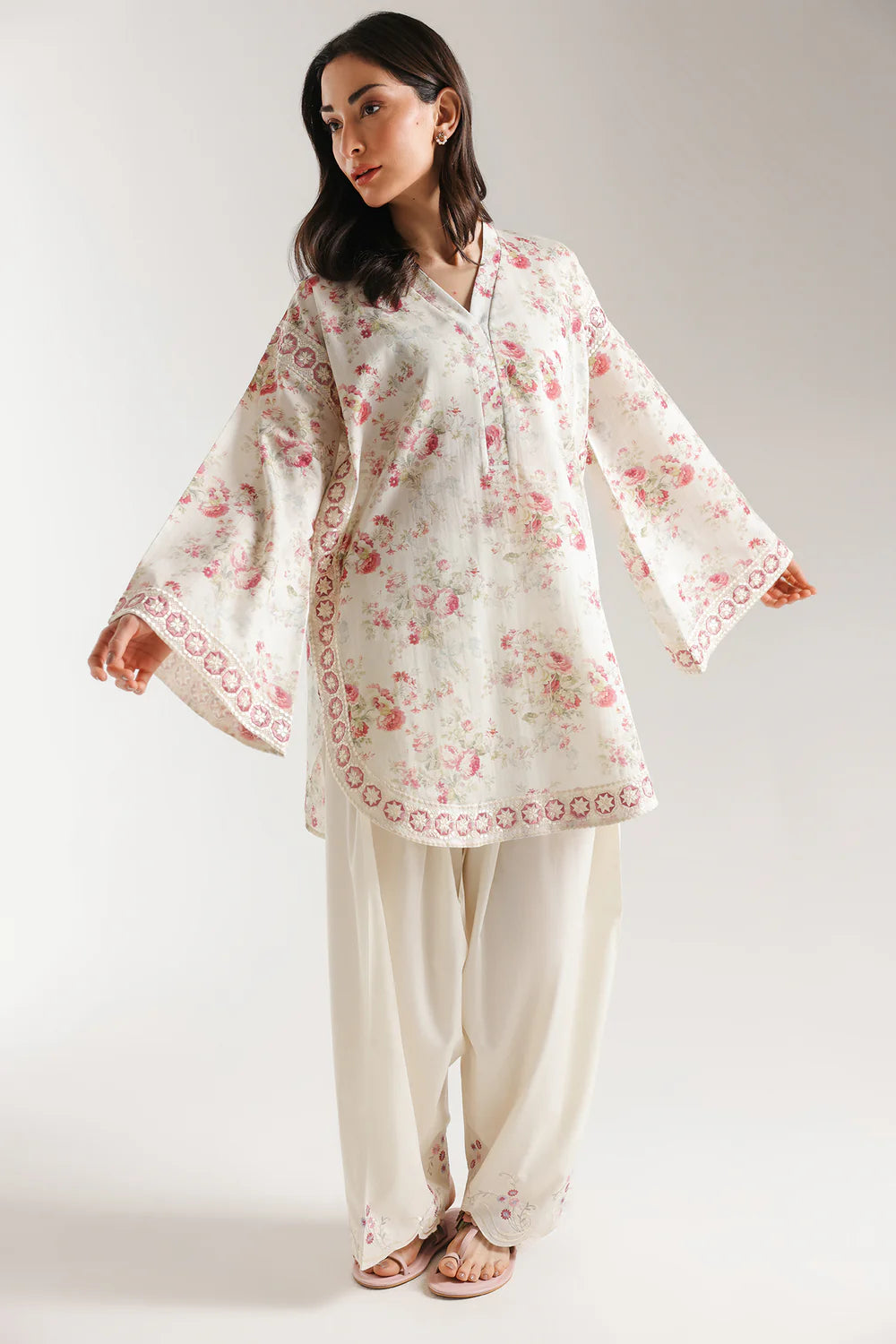 Ethnic Inspired Embroidered 2 Piece Shalwar Suit