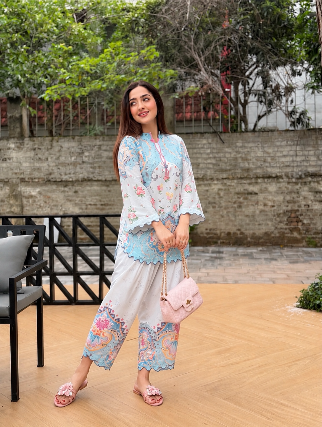 Ethnc Inspired Qudsi Shalwar Suit (For Summers)