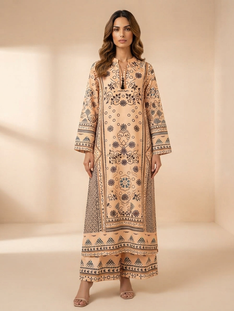 LULUSAR INSPIRED PASSU KAFTAN – 2 Piece Suit