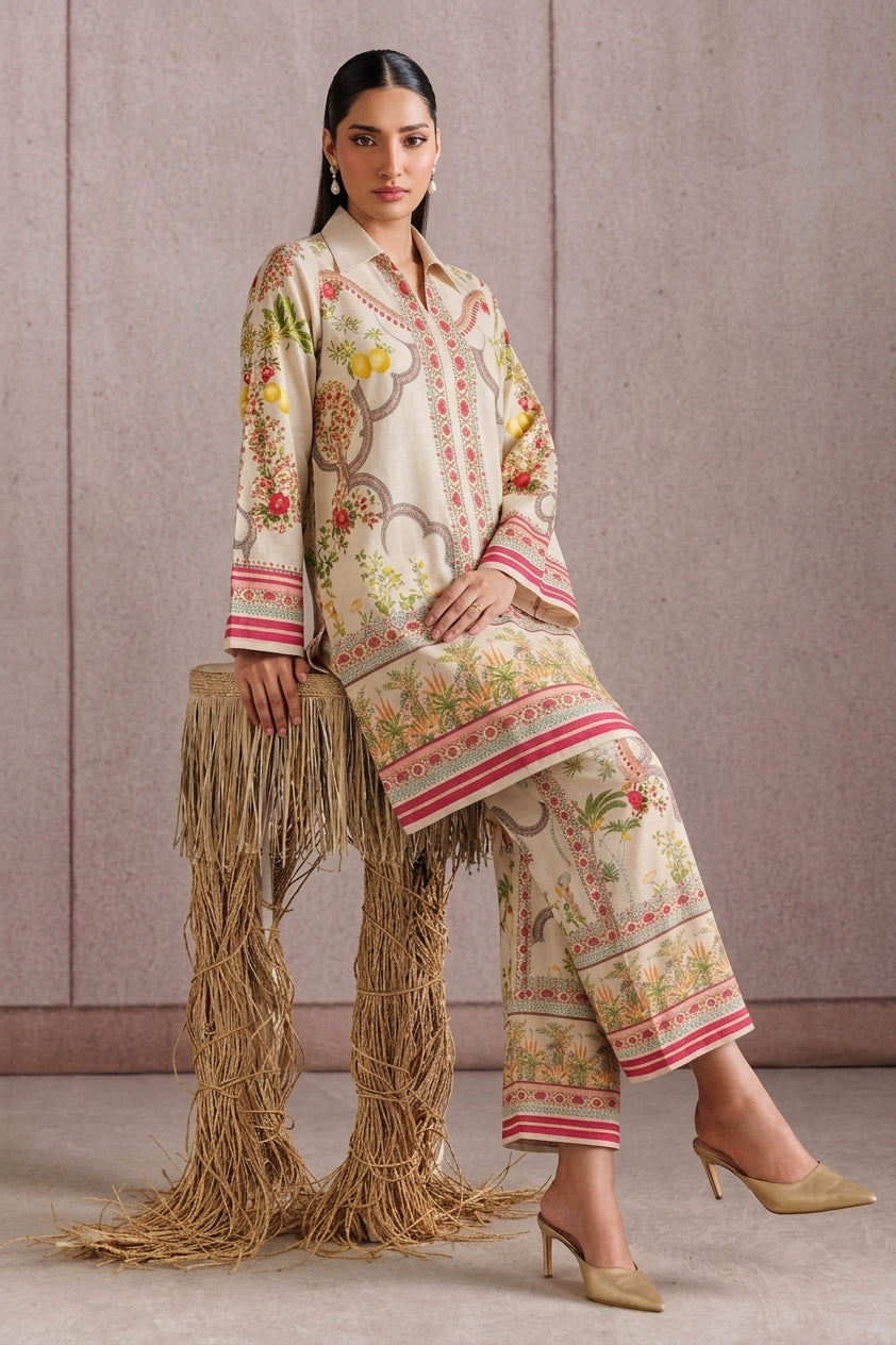 ETHNC INSPIRED — PREMIUM SUMMER SILK 2 PIECE SUIT FOAN