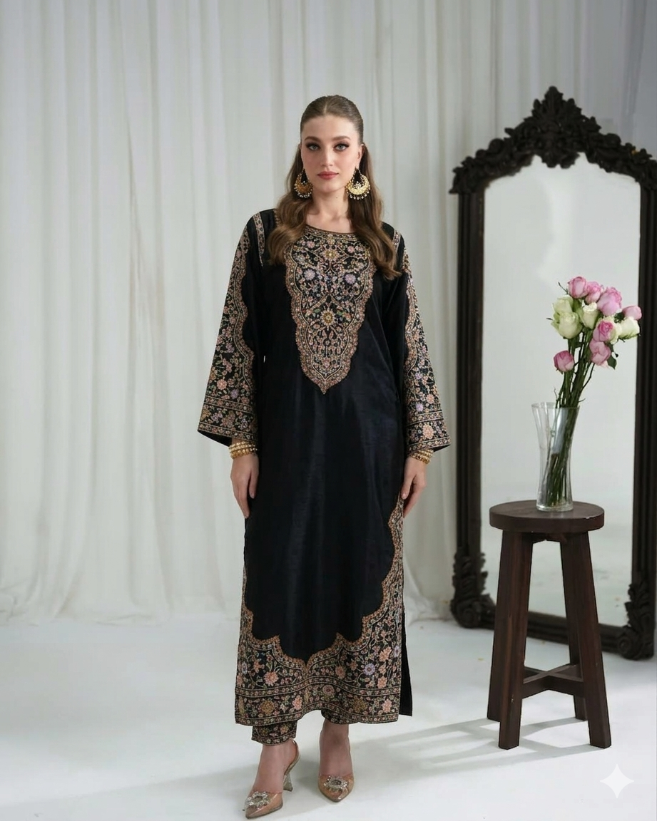Fusion Printed Oringa 2-Piece Suit – Long Shirt || PRICE 2499/- SL00249